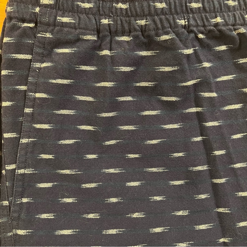BONOBOS Drawstring Club Shorts Men’s Navy and White Ikat Print Large. - Picture 5 of 9